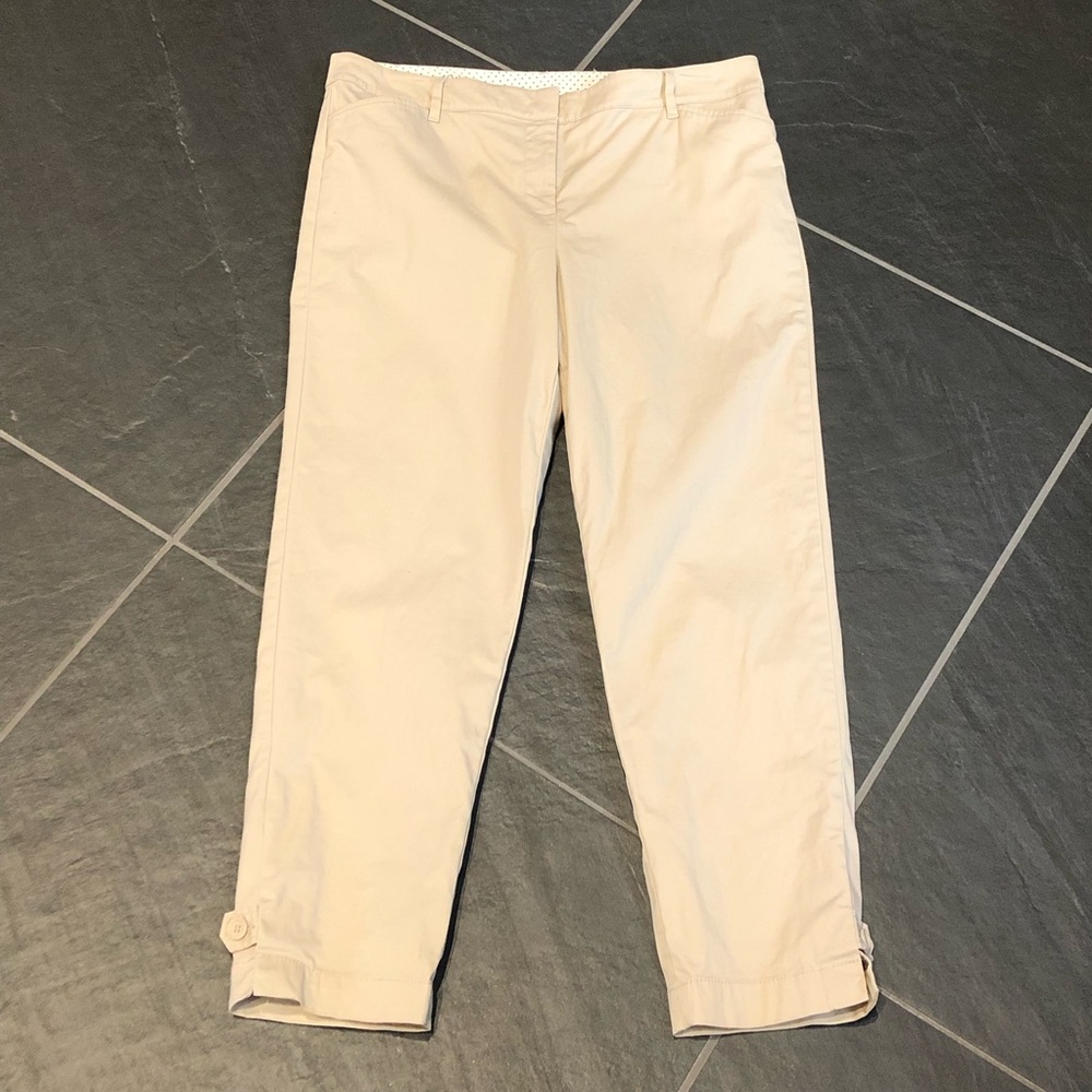 Talbots Perfect Crop Khakis Size 10